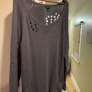 Torrid size 1 sweater with zippers